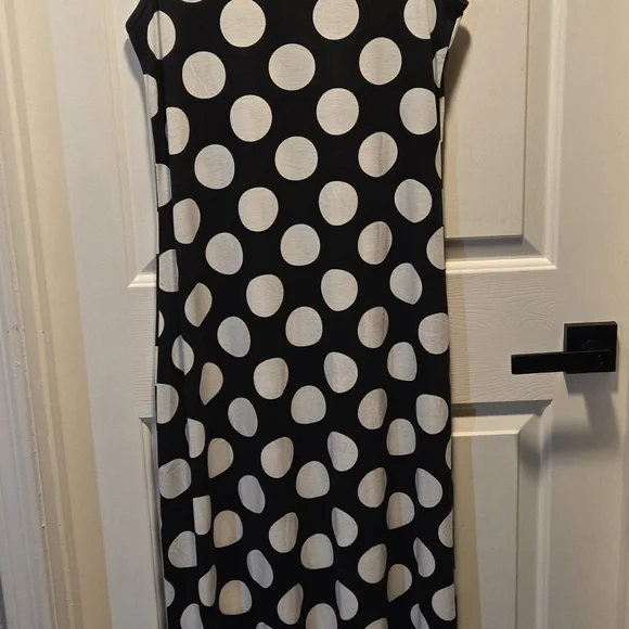 NWT Lularoe Dani LG Polka Dot B&W Maxi Dress Super Versatile One & Done or Layer - Picture 7 of 14
